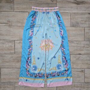 Rachel Zoe Celestial Cherub Wide Leg Pant Women's Seashell Flowy Boho Flare S